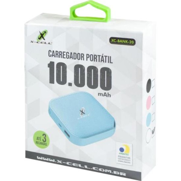 Carregador Power Bank 10000 XC-BANK-20 Flex