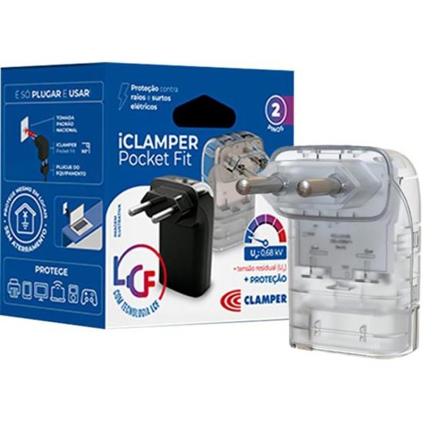 Protetor Contra Surtos DPS 2P 20A Pocket Fit Clamper Transparente