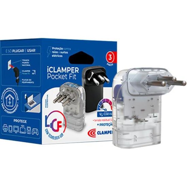 Protetor Contra Surtos DPS 3P 10A Pocket Fit Clamper Transparente