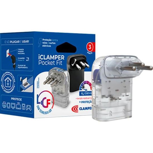 Protetor Contra Surtos DPS 3P 20A Pocket Fit Clamper Transparente