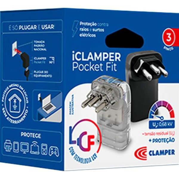 Protetor Contra Surtos DPS 3P 20A Pocket Fit Clamper Transparente