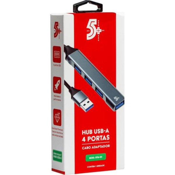 Hub USB-A 4 Portas USB-A DTC-01 5+