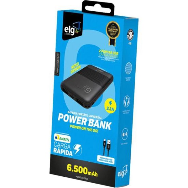 Bateria Portátil Power Bank 6500mAh PB65 ELG