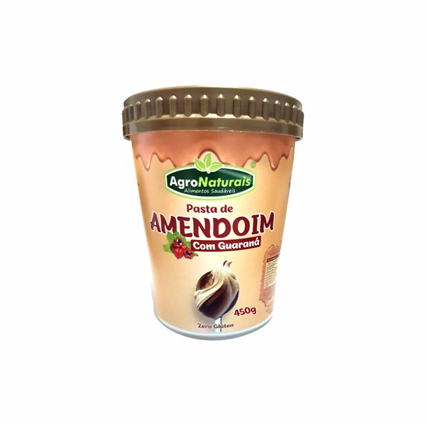 PASTA DE AMENDOIM AGRONATURAIS COM GUARANA 450G