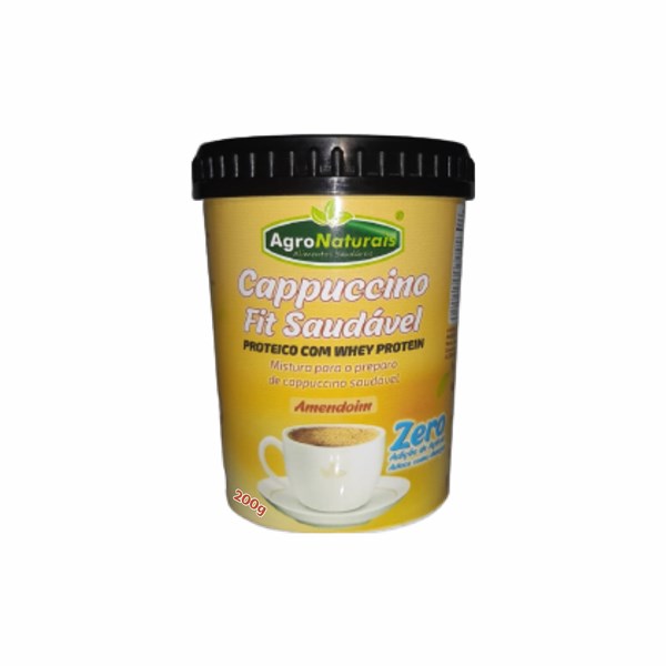 CAPPUCCINO PROTEICO ZERO SABOR AMENDOIM AGRONATURAIS PT 200G