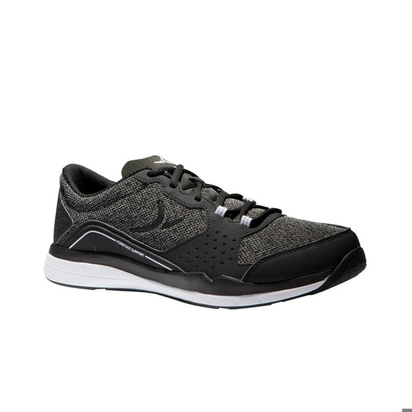 TÊNIS FITNESS MASCULINO PRETO/CINZA LINHA 500