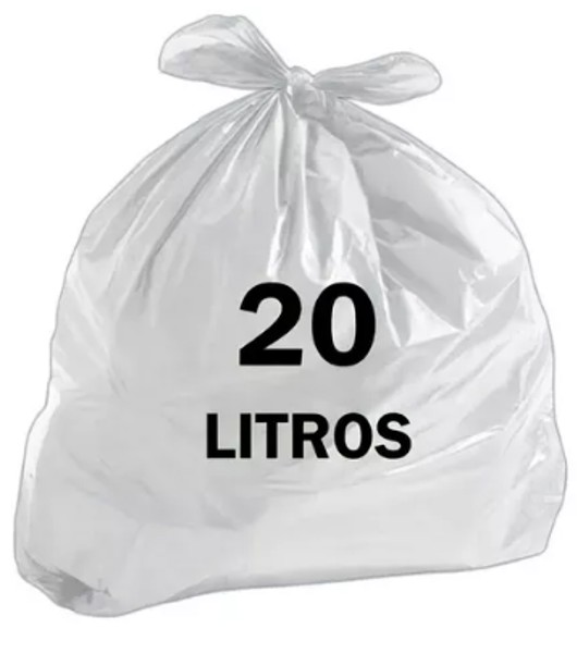 Saco de lixo 20L Branco Prime Bag 38x45cm c/ 100