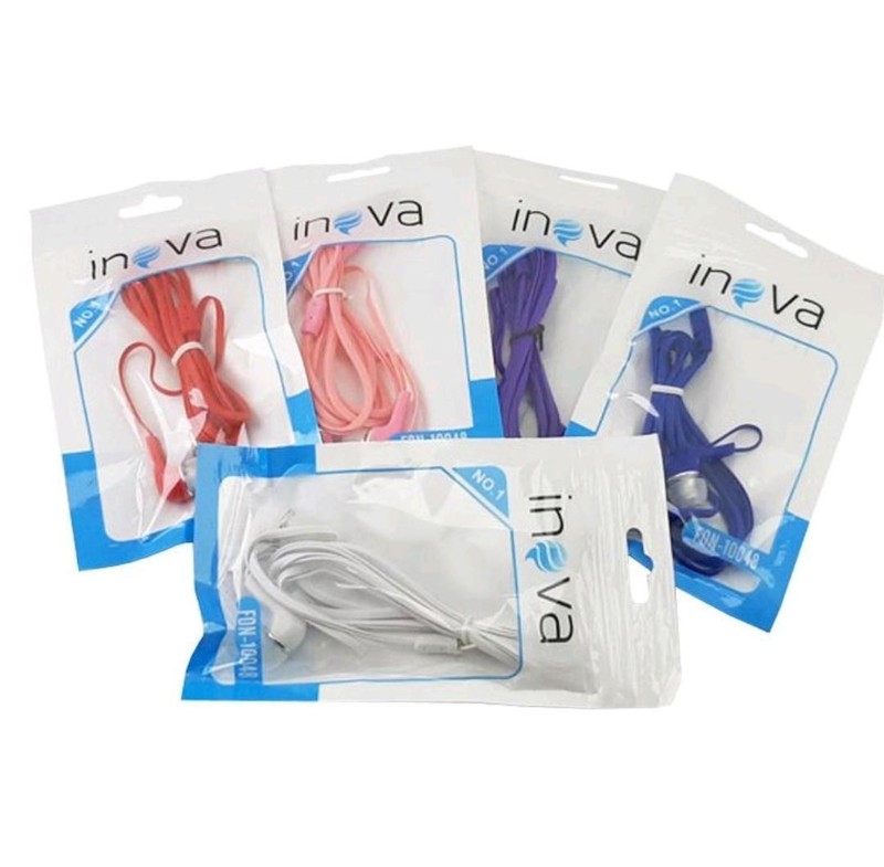 Fone de ouvido simples com microfone de pacote inova