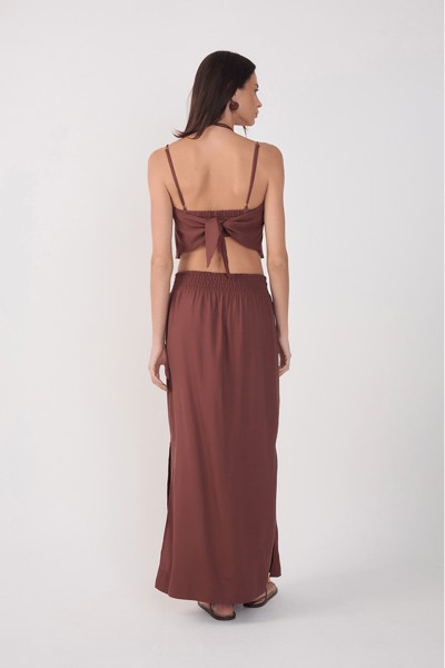 SAIA MIDI LINHO COS LASTEX