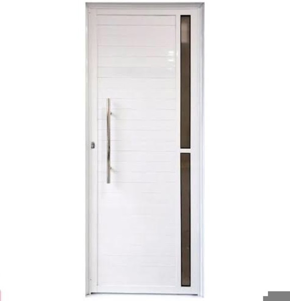 Porta lambril branco com visor lateral 210x80 