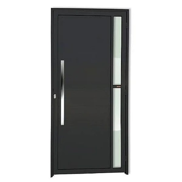 Porta lambril preto com visor lateral 210x100