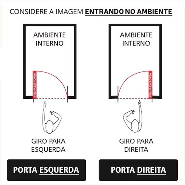 Porta lambril amadeirado fechada 210x100