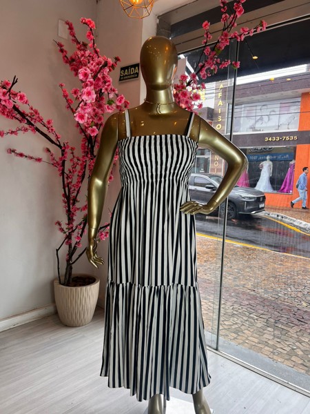 VESTIDO LASTEX LISO KAREM