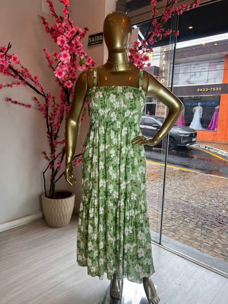 VESTIDO LASTEX LISO KAREM