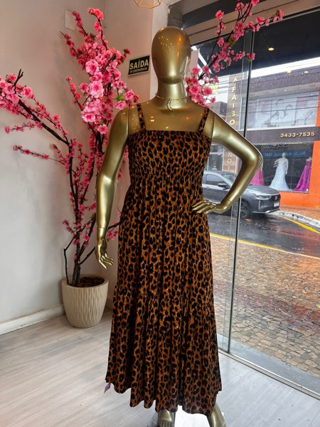 VESTIDO LASTEX LISO KAREM