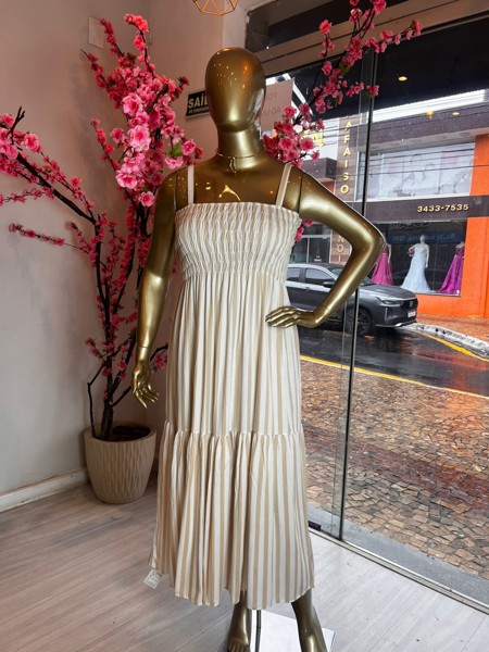 VESTIDO LASTEX LISO KAREM