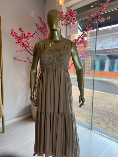 VESTIDO LASTEX LISO KAREM