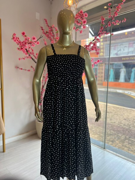 VESTIDO LASTEX LISO KAREM