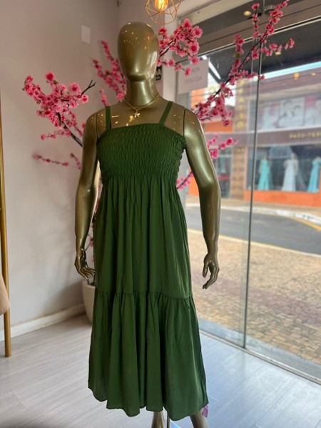 VESTIDO LASTEX LISO KAREM