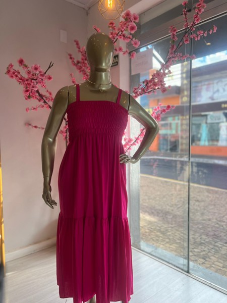 VESTIDO LASTEX LISO KAREM