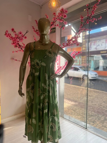 VESTIDO LASTEX LISO KAREM