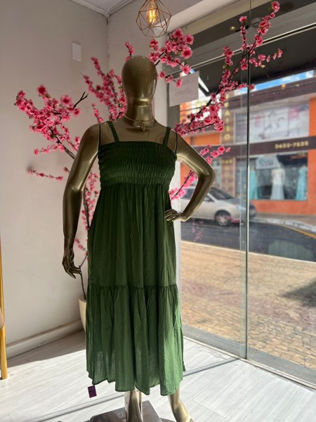 VESTIDO LASTEX LISO KAREM