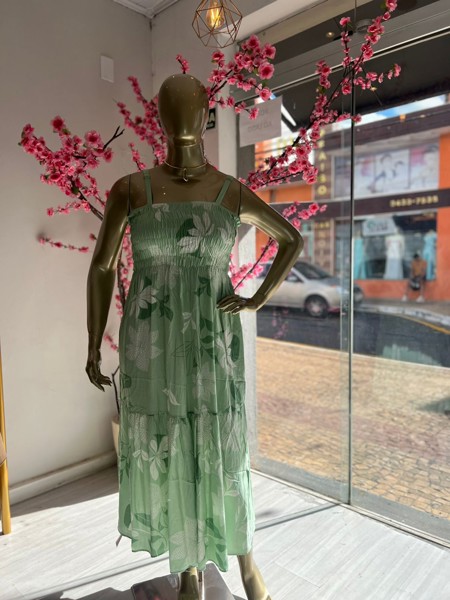 VESTIDO LASTEX LISO KAREM