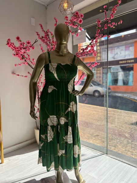 VESTIDO LASTEX LISO KAREM