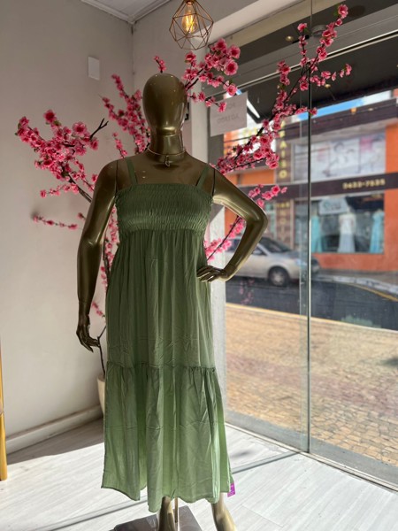 VESTIDO LASTEX LISO KAREM