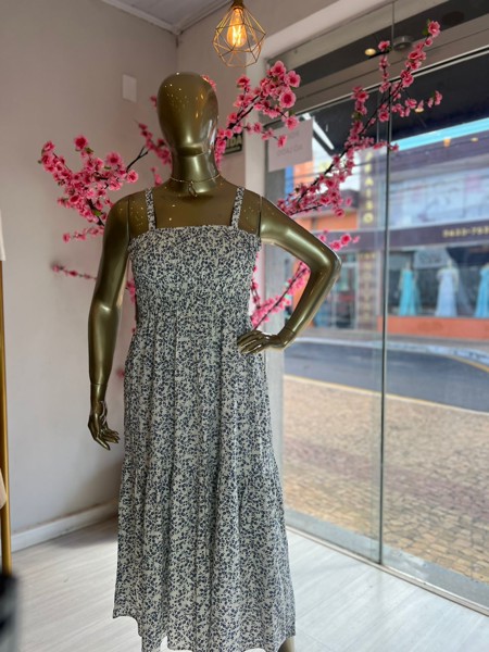 VESTIDO LASTEX LISO KAREM