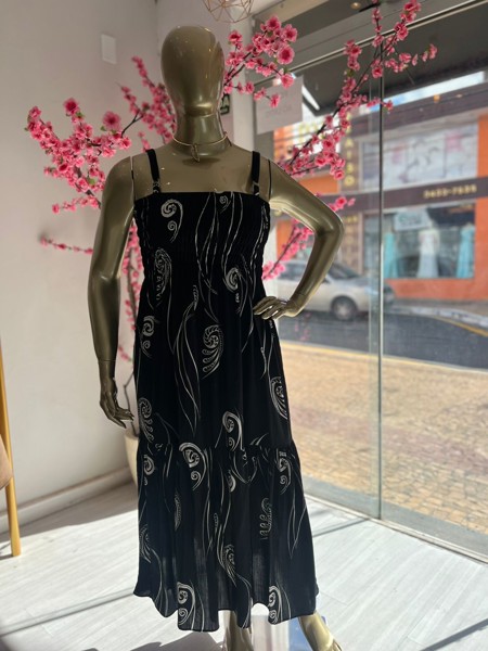 VESTIDO LASTEX LISO KAREM