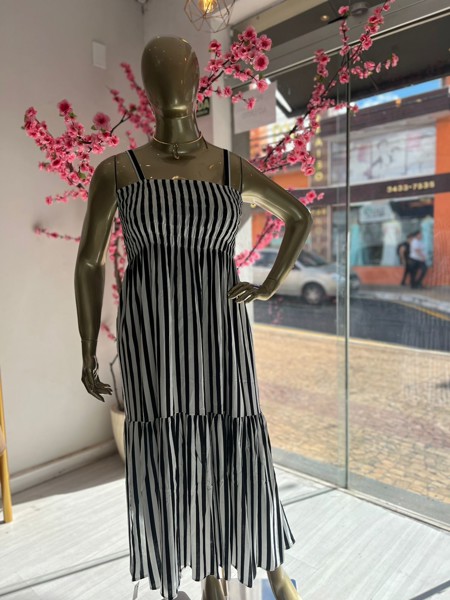 VESTIDO LASTEX LISO KAREM