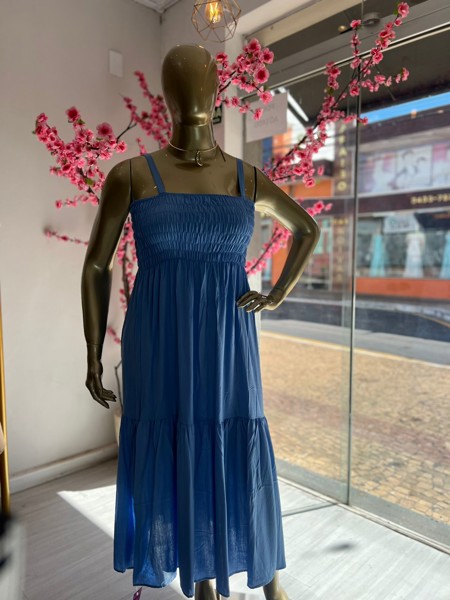 VESTIDO LASTEX LISO KAREM