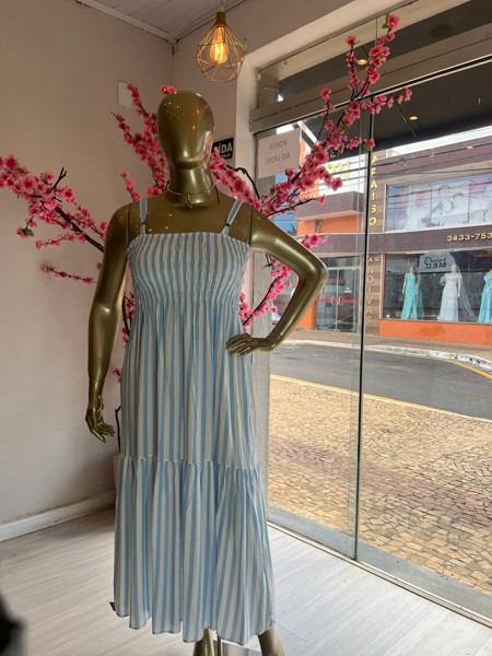 VESTIDO LASTEX LISO KAREM