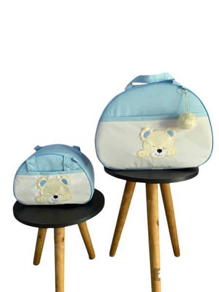 KIT BOLSA MATERNIDADE AZUL