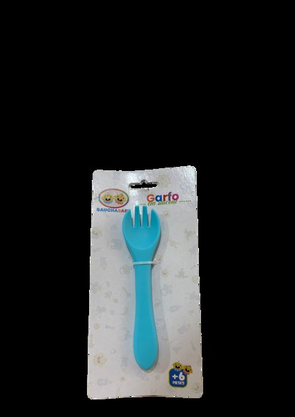GARFO SILICONE GAUCHA BABY - COR: azul