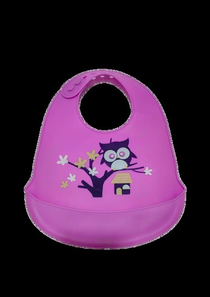 BABADOR EM SILICONE GAUCHA BABY - MODELO: CORUJA