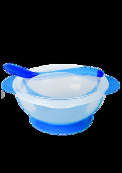 KIT REFEIÇÃO PRATO E COLHER AZUL GAUCHA BABY