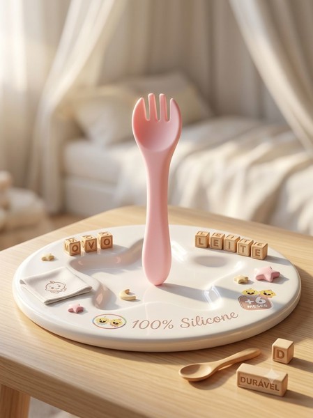GARFO SILICONE GAUCHA BABY - COR: rosa