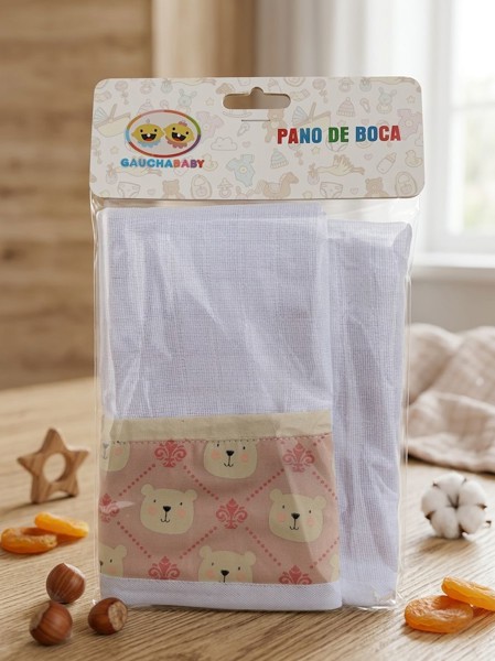 KIT PANO DE BOCA C/2 - MODELO: URSA ROSA