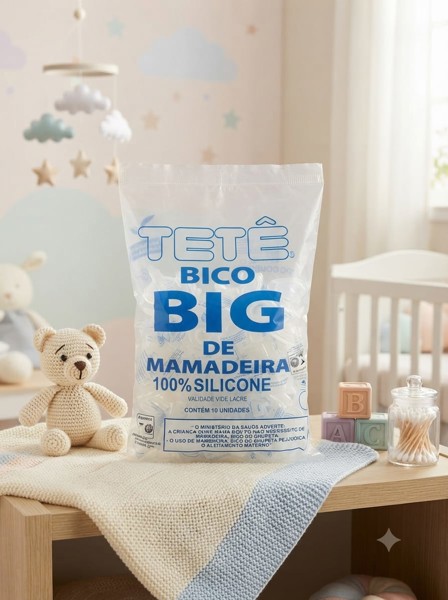 BICO DE MAMADEIRA BIG REDONDO DE SILICONE 