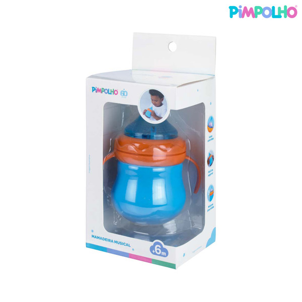 MAMADEIRA MUSICAL COM LUZES MASC PIMPOLHO AZUL