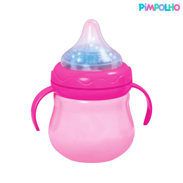 MAMADEIRA MUSICAL COM LUZES FEM PIMPOLHO ROSA