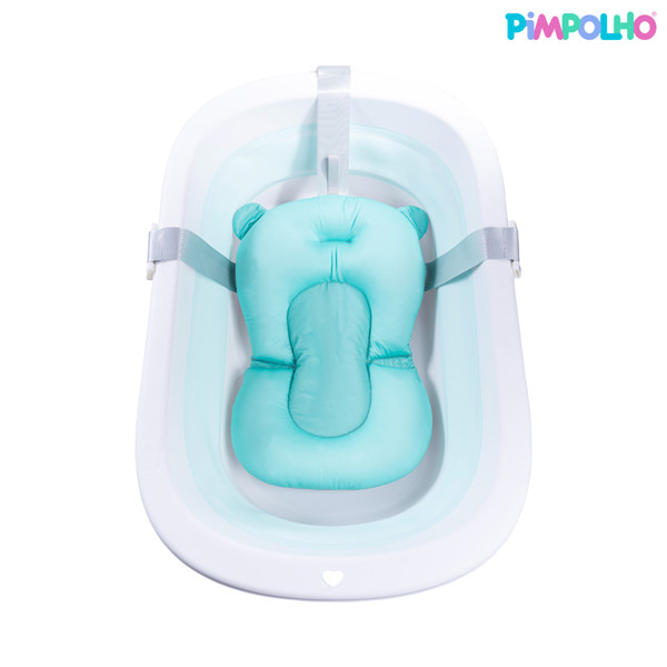 ALMOFADA DE BANHO INFANTIL LISA MASC PIMPOLHO AZUL