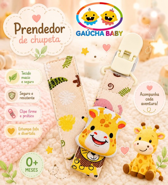 PRENDEDOR CHUPETA GB - MODELO: GIRAFA