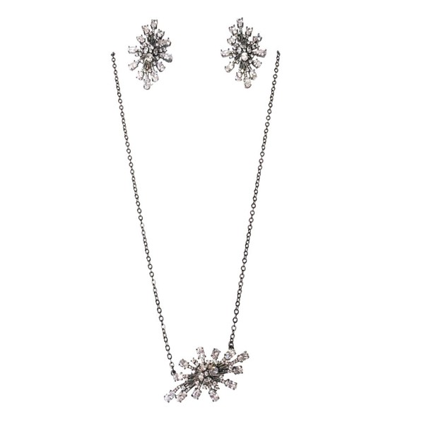 CONJUNTO CACHO CRISTAL NEGRO