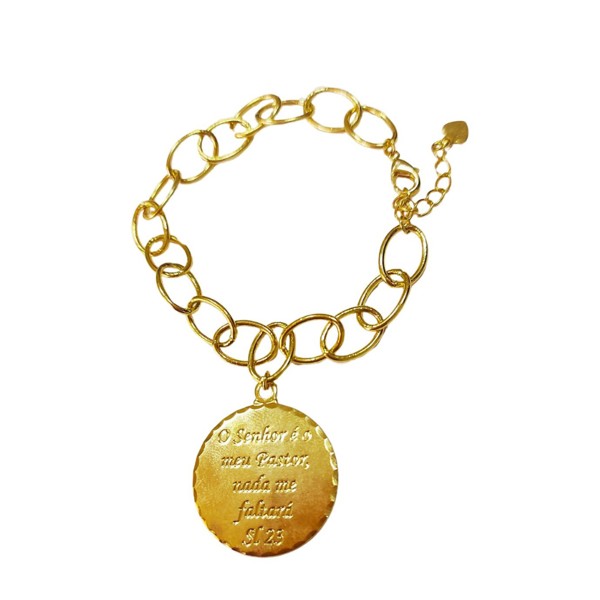 PULSEIRA GRUMET MEDALHAO SALMO 23