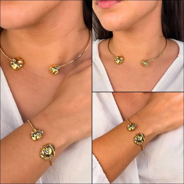 CONJUNTO ARO E BRACELETE