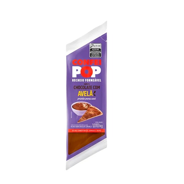 CHOCOLATE RECHEIO AVELA CONFEIPOP 1.10KG