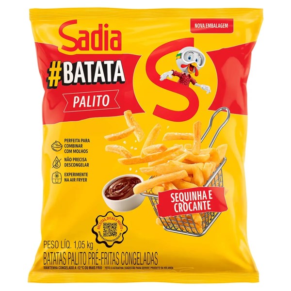 BATATA PALITO PRE-FRITA CONG SADIA 1,05KG